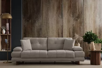 Akasya Triple Sofa Cream