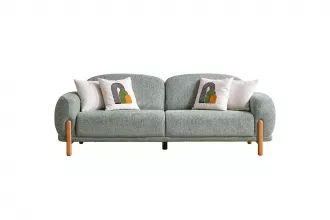 Begonvil Triple Sofa Green