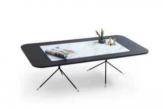 Diamond Coffee Table Black - White TB-430