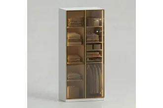 Dora 2-door Wardrobe Wıth Glass Doors - Gd 6