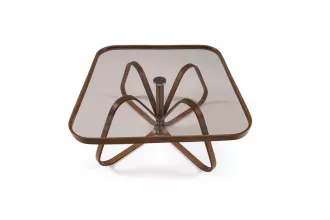 Dubai Coffee Table Walnut - Bronz Glass KD-1018-C