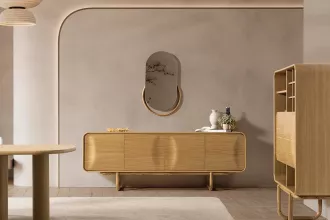 Forres Console + Mirror