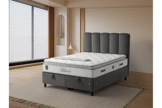 Hillburn Mattress-Bedbase-Headboard Set