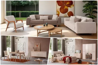 ider Mobilya Triple Wedding Pack - Mimosa 1
