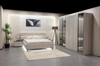 Lotus Walnut Bedroom