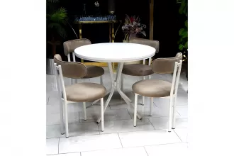 Meriç Kitchen Table Set White - White 1