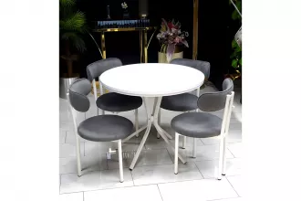 Meriç Kitchen Table Set White - White 2