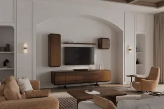 Midas Tv Unit Walnut