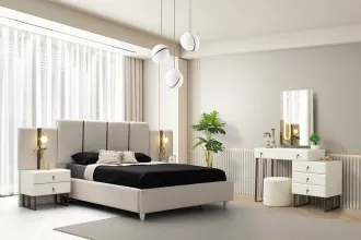 Oslo Bazalı Karyola + Başlık