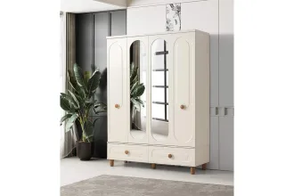 Perla 4-Doors Wardrobe