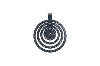 Times Wall Clock Black TG-227