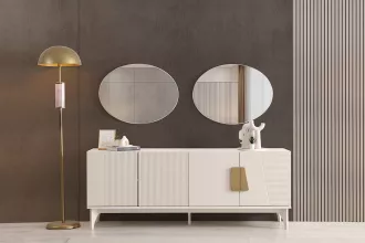 Trilye Console + Mirror