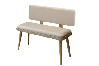 Vina Sırtlı Bench - Karina Oak