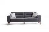 Ada Triple Sofa Gray