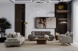 Akasya Sofa Set 3+3+1