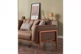 Aprilla Triple Sofa Brown