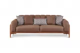 Aprilla Triple Sofa Brown