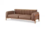 Aprilla Triple Sofa Brown