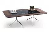 Diamond Coffee Table Walnut Black