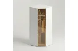 Dora 1-door Corner Wardrobe Wıth Glass Doors - Gd 13