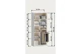 Dora 2-Door Wardrobe with Glass Doors - GD 6