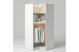 Dora 2-Door Corner Wardrobe with Glass Doors - GD 12