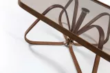 Dubai Coffee Table Walnut - Bronz Glass KD-1018-C