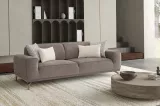Flora Triple Sofa Brown