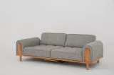 Fora Triple Sofa Gray