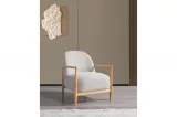 Galata Armchair Wooden Leg