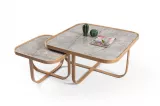 Hisar Set Sehpa Kayın - Gri Mermer KD-6016-KG