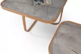 Hisar Set Sehpa Kayın - Gri Mermer KD-6016-KG
