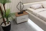 Lotus Walnut Night Stand
