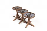 Mango 3 pcs Nesting Table Walnut - Walnut KD-2523-C