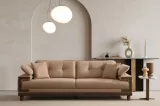 Omega Triple Sofa Beige