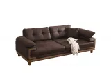 Omega Triple Sofa Brown