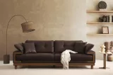 Omega Triple Sofa Brown