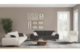 Palermo Sofa Set Wood Leg