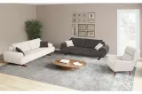 Palermo Sofa Set Wood Leg