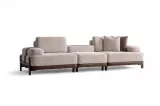 Rina Quadruple Sofa Wooden Leg