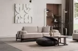 Rina Triple Sofa Wooden Leg