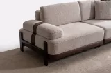 Rina Triple Sofa Wooden Leg