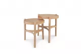 Rodos 2 pcs Nesting Table Oak KD-2505-M