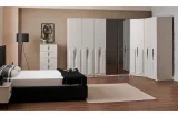 Safir 8 Doors Corner Wardrobe