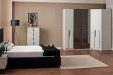 Safir 8 Doors Corner Wardrobe