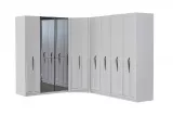 Safir 8 Doors Corner Wardrobe