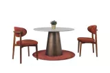 Traverten Table Set 125 cm