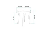 Vina 2-Pack Stool Karina Oak