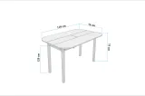 Vina Lux MDF Kitchen Table - Walnut