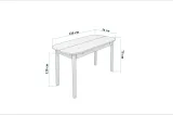 Vina Luxe MDF Kitchen Table Set - Walnut